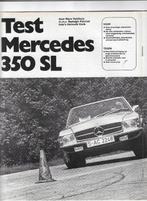 Roadtest Mercedes-Benz 350SL / 350 SL, Autovisie 1971, Hans Veldhuis, Nieuw, Mercedes, Ophalen of Verzenden