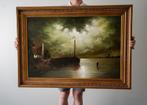 Schilderij olieverf groot, Antiek en Kunst, Kunst | Schilderijen | Klassiek, Ophalen of Verzenden