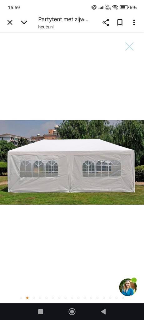 Partytent - Ideaal voor feestjes!, Tuin en Terras, Partytenten, Zo goed als nieuw, Partytent, 2 meter of meer, 5 tot 8 meter, Minder dan 4 meter