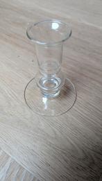 Vintage glazen kandelaar, Ophalen of Verzenden, Zo goed als nieuw, Overige materialen, Minder dan 25 cm