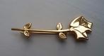 Broche Lancôme. In de vorm van een roos., Sieraden, Tassen en Uiterlijk, Broches, Ophalen of Verzenden, Zo goed als nieuw, Goud