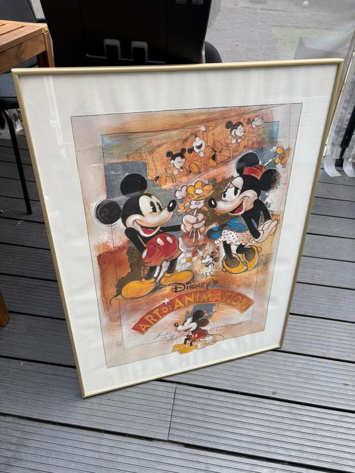 Disney art animation, Huis en Inrichting, Woonaccessoires | Schilderijen, Tekeningen en Foto's, Gebruikt, Schilderij, 75 cm of meer