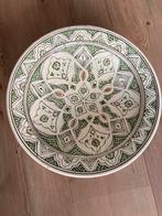 Marokkaans handgemaakt en handbeschilderd bord, Ophalen of Verzenden, Zo goed als nieuw