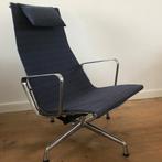 Vitra Eames fauteuil stoel EA 124 gepolijst hopsak blauw, Ophalen, Gebruikt, 75 tot 100 cm, Nvt
