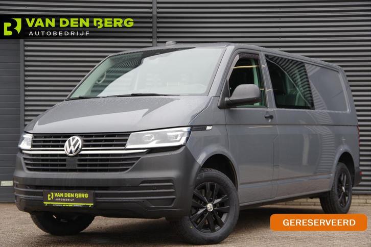 Volkswagen Transporter 2.0 TDI L2 DC 5P, 150PK AUT. LED, TRE, Auto's, Bestelauto's, Bedrijf, Te koop, ABS, Achteruitrijcamera