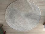 Tappijt rond licht beige 200 cm, Ophalen, Gebruikt, Crème, Rond
