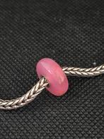 Trollbeads Trollbead roze agaat retired, Sieraden, Tassen en Uiterlijk, Bedels, Nieuw, Trollbeads, 1 bedel, Edelsteen