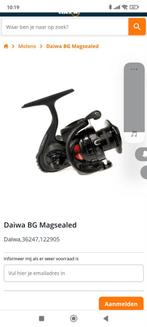 2 nieuwe Daiwa BG 4500 magsealed molens.
Nieuw in doos !!!!, Ophalen of Verzenden, Nieuw, Molen