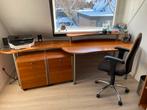 Modern twee delig  buro met   2  ladenkasten, Ophalen of Verzenden, Zo goed als nieuw