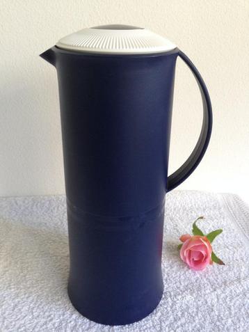 🖤Mooie vintage TUPPERWARE Thermoskan, Indigo Blauw, 1 Liter beschikbaar voor biedingen