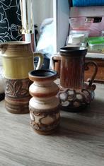 3 Strehla vintage Vazen Germany, Antiek en Kunst, Antiek | Keramiek en Aardewerk, Ophalen of Verzenden