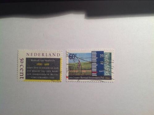 @@ 1345-1346 gestempeld @@, Postzegels en Munten, Postzegels | Nederland, Ophalen of Verzenden, Gestempeld