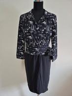 J342 - Zwart-witte D'etoiles Casiope jurk maat M (1), Kleding | Dames, Ophalen of Verzenden, Zo goed als nieuw, Zwart