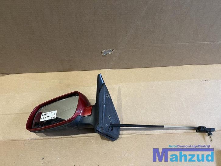 GOLF 4 Links rood LC3X Spiegel buitenspiegel handmatig, Auto-onderdelen, Spiegels, Volkswagen, Gebruikt, Ophalen of Verzenden