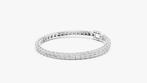 Diamanten tennisarmband, 5,37 ct, zilver, Ophalen of Verzenden, Nieuw, Zilver