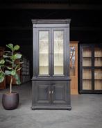 Franse Buffetkast | Smalle Servieskast | Vitrine #1807, Met deur(en), 100 tot 150 cm, 200 cm of meer, Ophalen of Verzenden