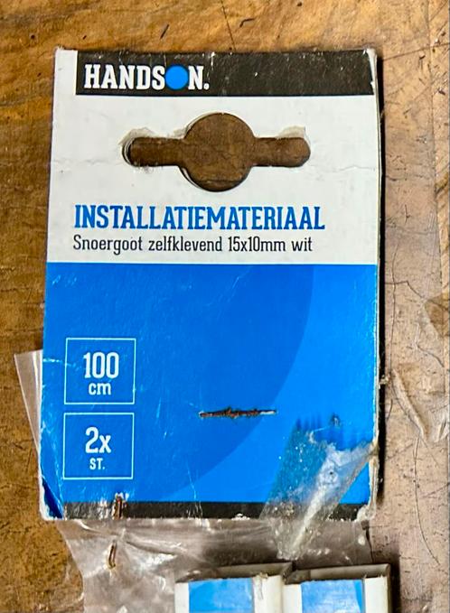 HandsOn Snoergoot Zelfklevend 15x10mm Wit, Doe-het-zelf en Verbouw, Elektra en Kabels, Nieuw, Overige typen, Ophalen of Verzenden