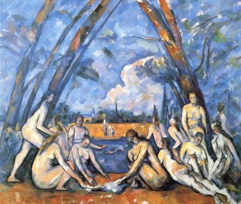 Baadsters - Cézanne - ca. 1906, Antiek en Kunst, Kunst | Schilderijen | Klassiek, Verzenden
