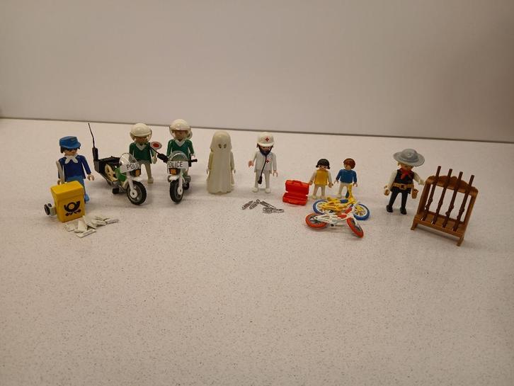 PLAYMOBIL agenten, dokter, sheriff, glow in the dark spook, Kinderen en Baby's, Speelgoed | Playmobil, Gebruikt, Complete set