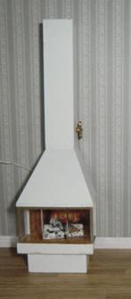 Zweedse houtkachel - HOEKkachel merk: Contura | type: Bras, Ophalen, Gebruikt, Houtkachel, Vrijstaand