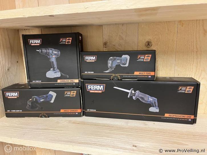 Online Veiling: Ferm Elektrisch Gereedschap-set inclusief..., Doe-het-zelf en Verbouw, Gereedschap | Handgereedschap, Nieuw