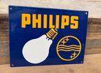 Emaille bord van Philips  gloeilamp, Verzamelen, Merken en Reclamevoorwerpen, Reclamebord, Ophalen of Verzenden, Zo goed als nieuw