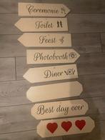 Decoratiebordjes Bruiloft - Wegwijzers, Ophalen of Verzenden, Nieuw, Overige typen