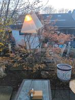 Escale vloerlamp hout met rvs dimbaar, Ophalen, Zo goed als nieuw, Metaal, 150 tot 200 cm