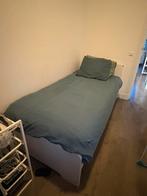 IKEA single bed, white + mattress + duvet, Ophalen, Zo goed als nieuw, Tweepersoons