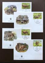 WWF WNF Gabon 1988 FDC Bosolifant, Postzegels en Munten, Postzegels | Eerstedagenveloppen, Onbeschreven, Ophalen of Verzenden