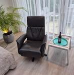 Relax fauteuil  leer draaibaar accu Topswing, Huis en Inrichting, Fauteuils, Ophalen, Minder dan 75 cm, Leer, Zo goed als nieuw
