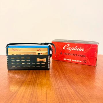 VINTAGE RADIO CAPTAIN SUPER DELUXE D 1964 NIEUW MET DOOS beschikbaar voor biedingen