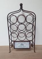 Frans metalen wijnrek, Huis en Inrichting, Woonaccessoires | Wijnrekken, Ophalen, 5 tot 15 flessen, Zo goed als nieuw, Metaal