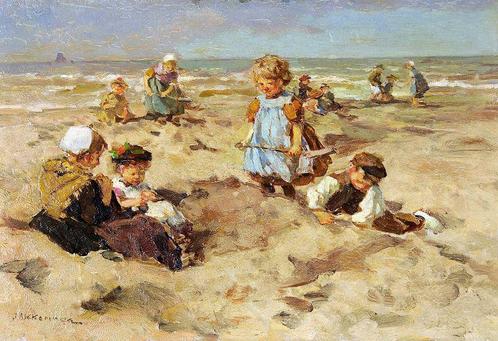 Johannes Evert Hendrik Akkeringa/ Zoetelief Tromp gezocht!, Antiek en Kunst, Kunst | Schilderijen | Klassiek, Ophalen of Verzenden