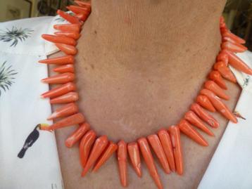 Ketting van natuurlijke Bamboe Koraal 51 cm / ca. 80 gram beschikbaar voor biedingen