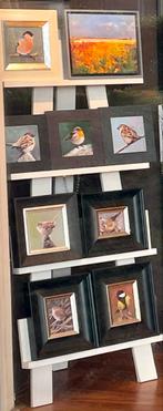 Vogelschilderijen in onze etalage : klein en groot, t.e.a.b., Antiek en Kunst, Kunst | Schilderijen | Klassiek, Ophalen of Verzenden