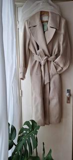 H&M Wollen Dames Mantel, Maat 38/40 (M), H&M, Beige, Ophalen of Verzenden