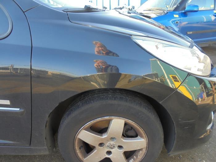 Scherm rechts-voor van een Peugeot 207 (EXL), Auto-onderdelen, Carrosserie en Plaatwerk, Peugeot, Gebruikt, 3 maanden garantie