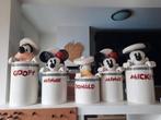 Disney Mickey, Minnie, Donald en Goofy cookie jars, Ophalen, Mickey Mouse, Zo goed als nieuw, Beeldje of Figuurtje