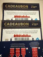 Twee postcodeloterij bonnen, Tickets en Kaartjes, Twee personen, Cadeaubon