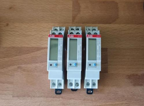 3 stuks ABB 1-fase KWH meter voor DIN-rail MID-keur, Hobby en Vrije tijd, Elektronica-componenten, Zo goed als nieuw, Ophalen of Verzenden