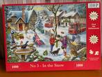 HOP winterpuzzel 1000 stukjes. In the Snow., Hobby en Vrije tijd, Denksport en Puzzels, Ophalen of Verzenden, 500 t/m 1500 stukjes
