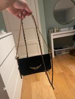 Zadig & Voltaire clutch bag black and gold, Verzenden, Zo goed als nieuw, Zwart, Schoudertasje
