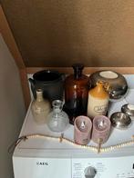 Brocante woonaccessoires pakket (12) in glas, keramiek., Ophalen of Verzenden, Zo goed als nieuw