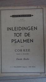 Bladmuziek orgel: Cor Kee, inleidingem tot de Psalmen, 3e, Gebruikt, Religie en Gospel, Artiest of Componist, Ophalen