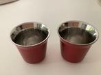 Set van 2 Nespresso Pixie Thermo rood espresso  kopjes, Huis en Inrichting, Keuken | Servies, Overige materialen, Ophalen of Verzenden