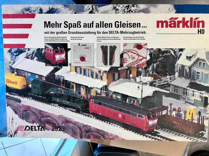 Märklin startset 2923 delta set, Hobby en Vrije tijd, Modeltreinen | H0, Gebruikt, Treinset, Wisselstroom, Märklin, Ophalen of Verzenden