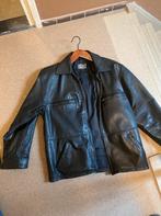 Leer heren jas (maat XL), Ophalen of Verzenden, Zo goed als nieuw, Maat 56/58 (XL), Zwart