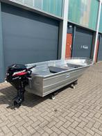 Qwest 400 aluminium boot - Mercury 9.9pk - Dekzeil, Watersport en Boten, Tot 10 pk, Aluminium, Ophalen of Verzenden, Zo goed als nieuw