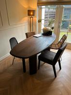 Eettafel stoelen 4x, Ophalen, Zwart, Modern, Vier